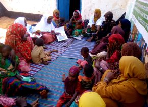 URRO IYCF staff conducting session for breastfeeding mothers